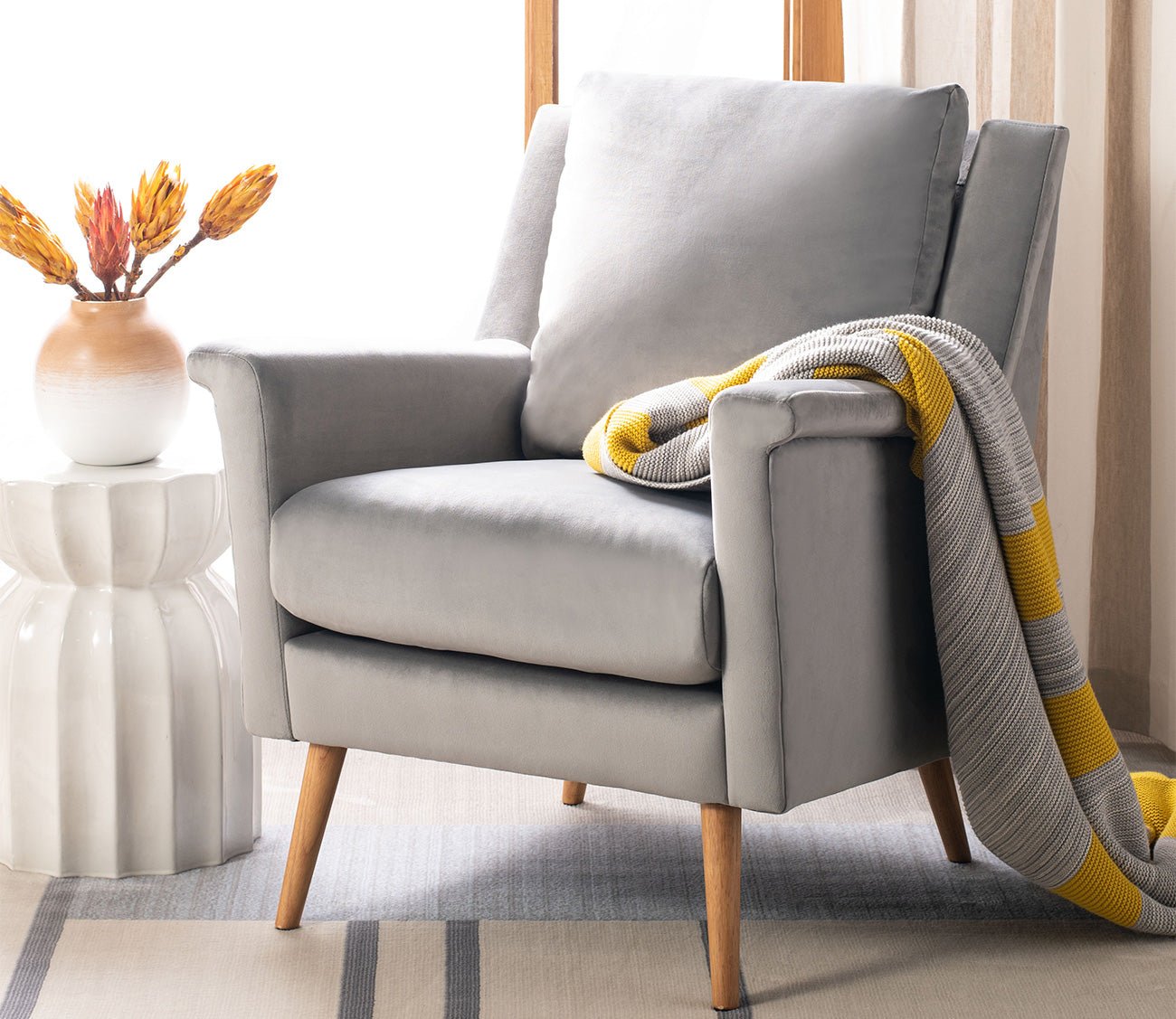 Safavieh Astrid Mid Century Armchair