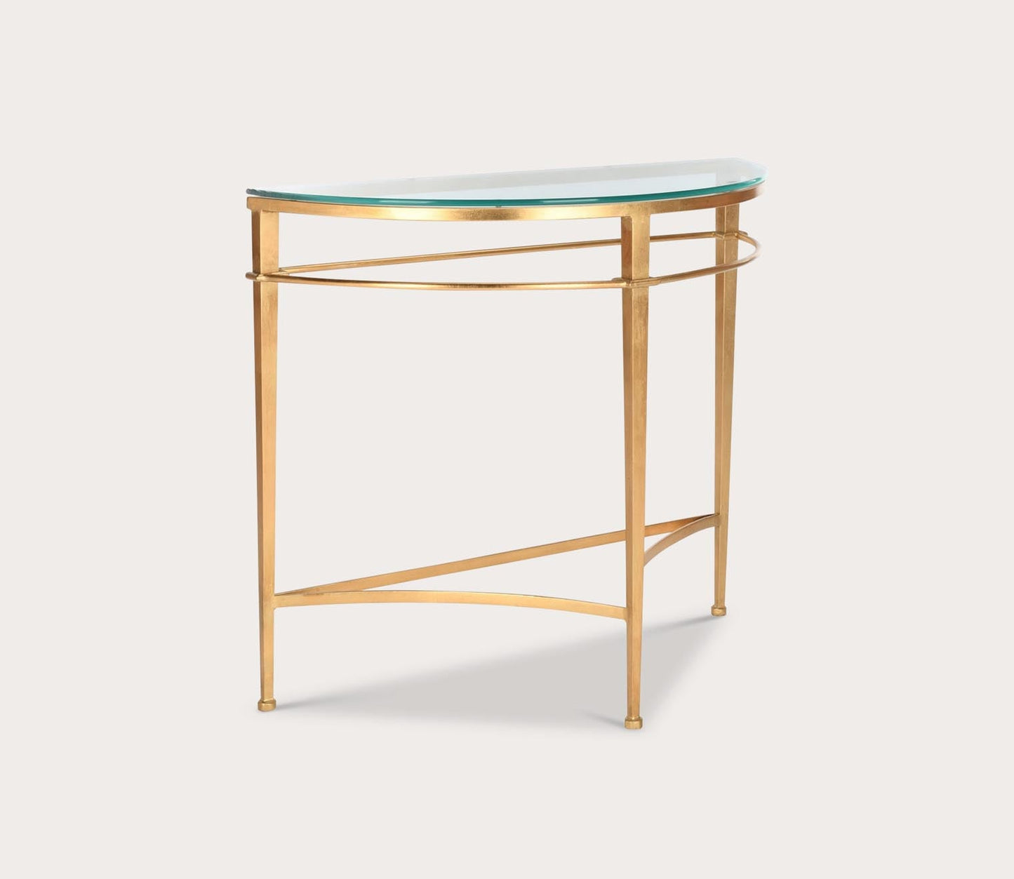 Safavieh Baur Glass Top Metal Console Table