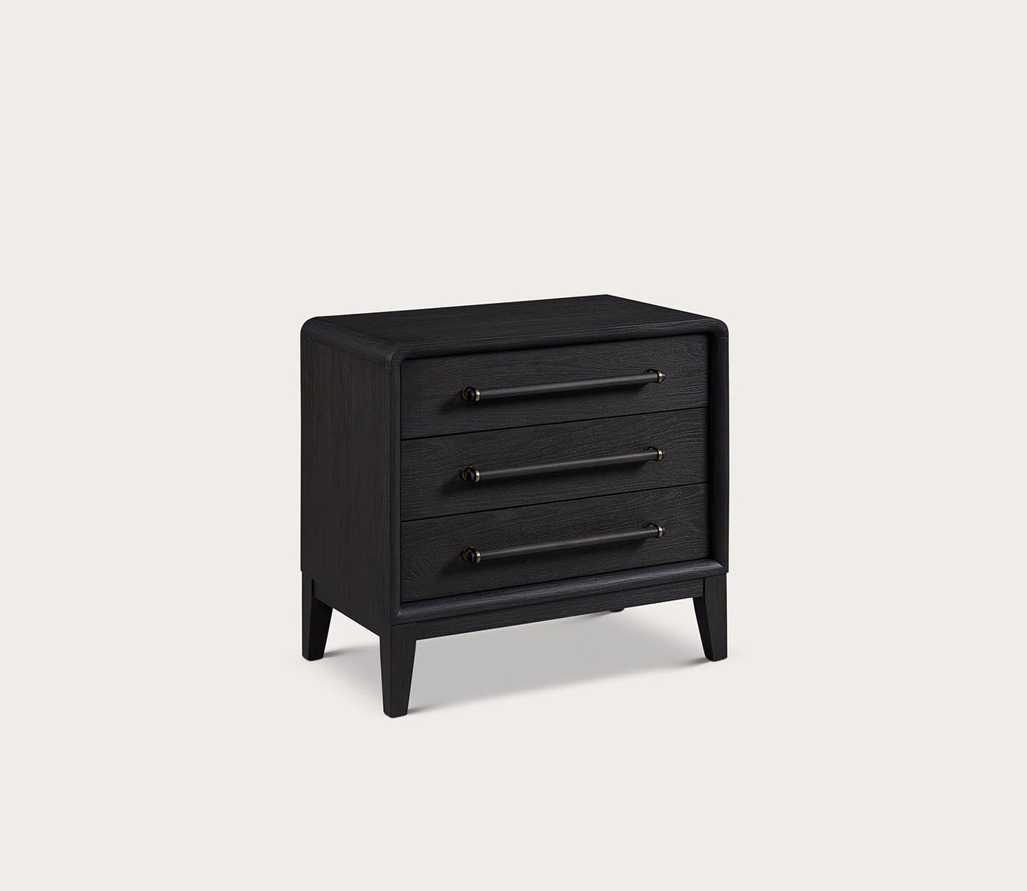 Elure Wood 3-Drawer Nightstand
