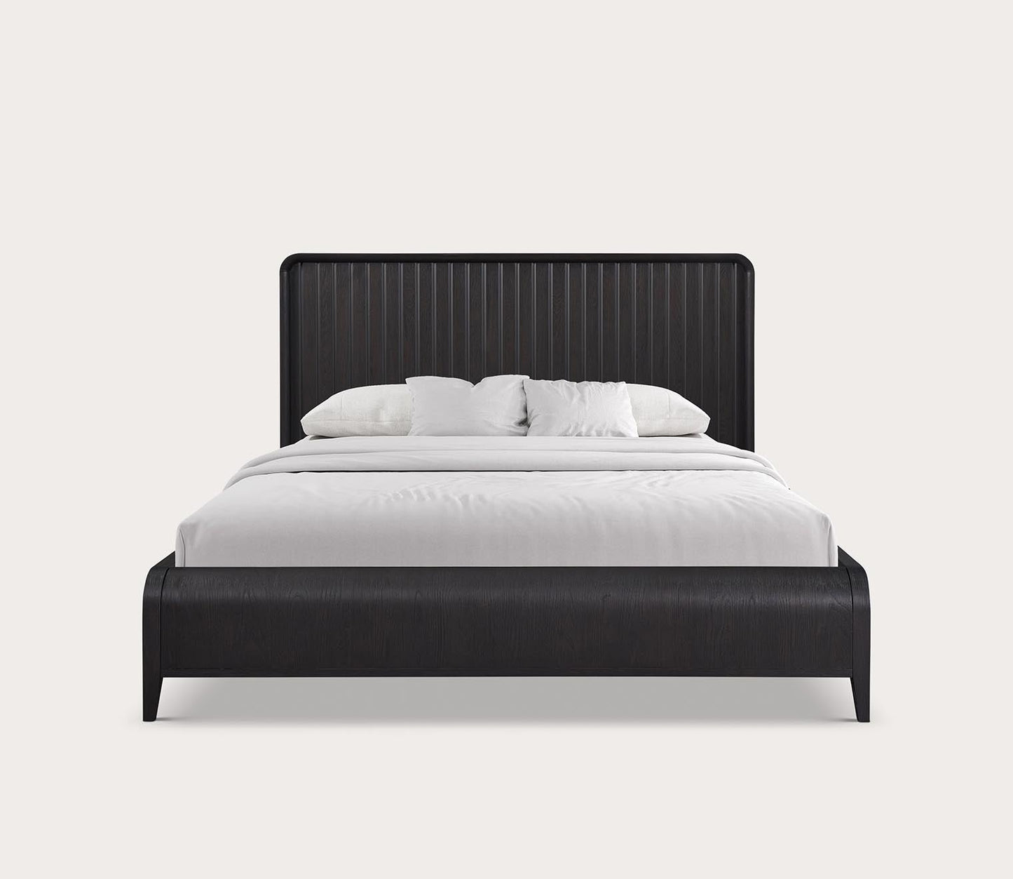 Elure Wood Waterfall Panel Bed