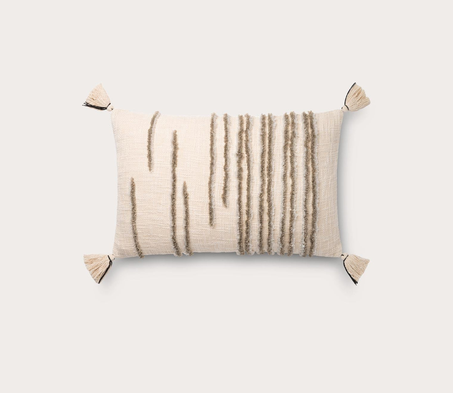 Loloi Embroidered Stripe Throw Pillow Set of 2