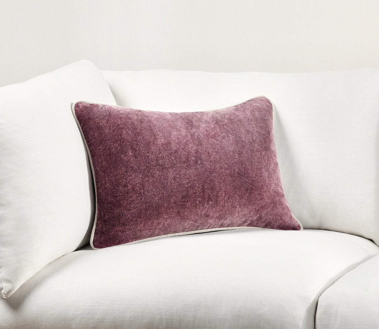 Villa by Classic Home Heirloom Velvet Sangria Red Throw Pillow