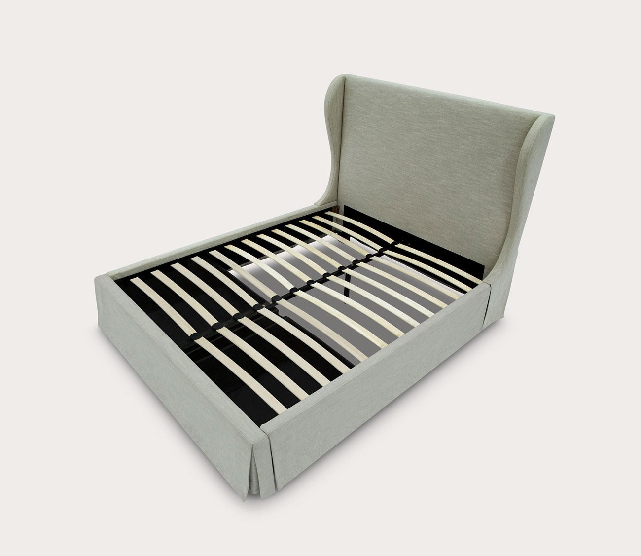 Modus Furniture Hera Upholstered Skirted Storage Panel Bed