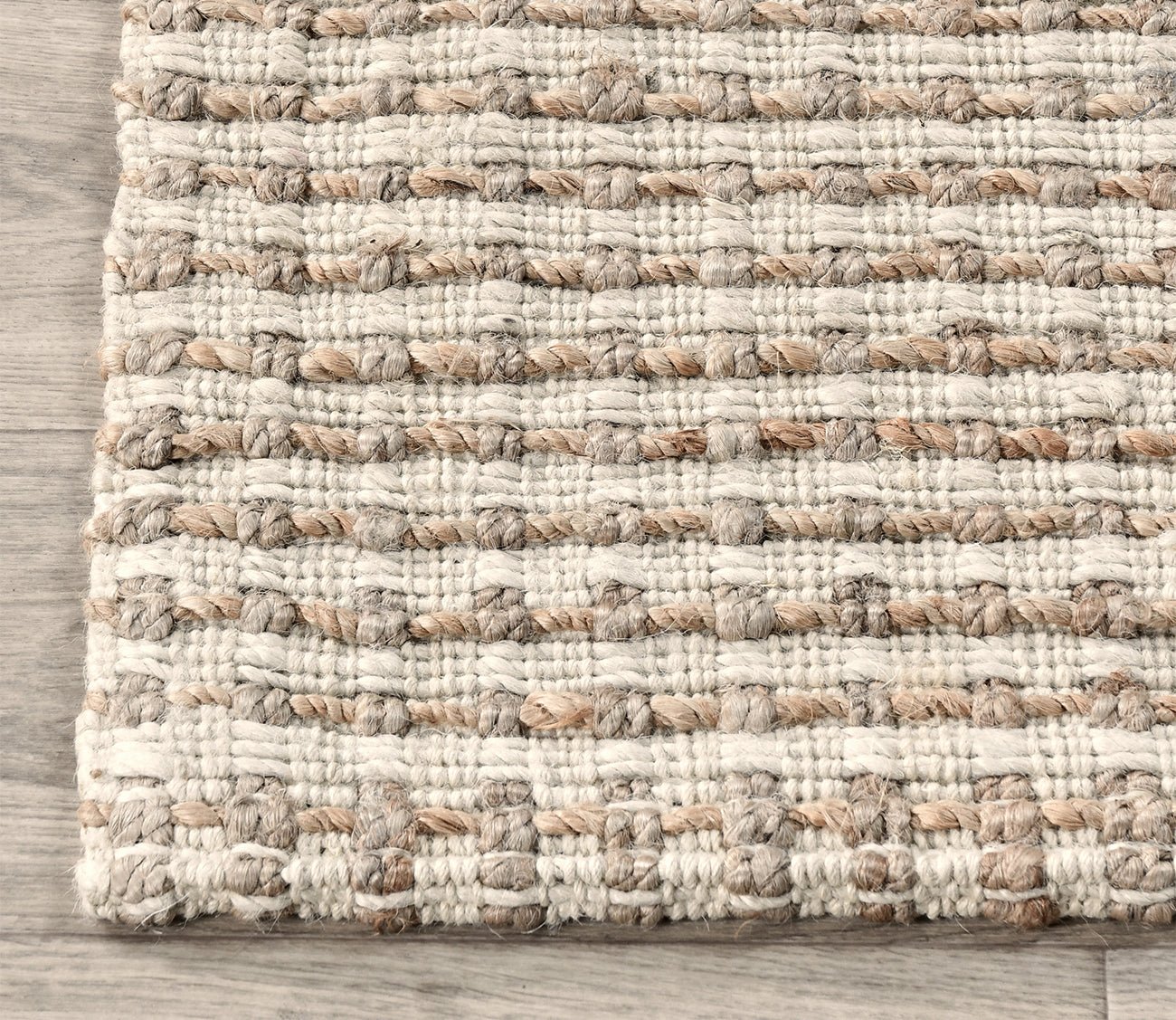 Villa by Classic Home Huntington Jute Ivory Natural Area Rug