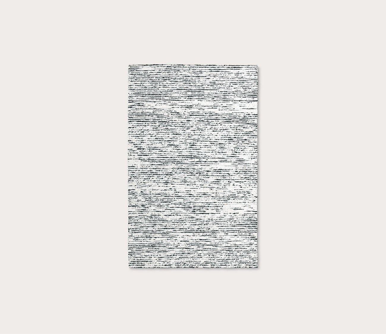 Villa by Classic Home Isa Stripe Ivory Black Area Rug