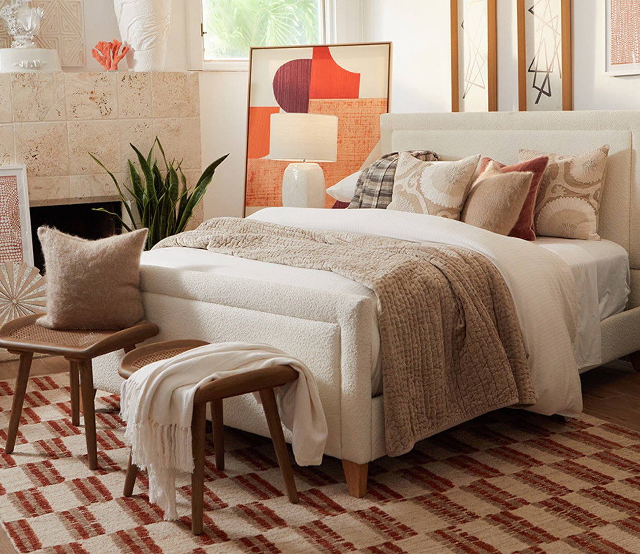 Villa by Classic Home Karlie Gray Ivory Throw Blanket