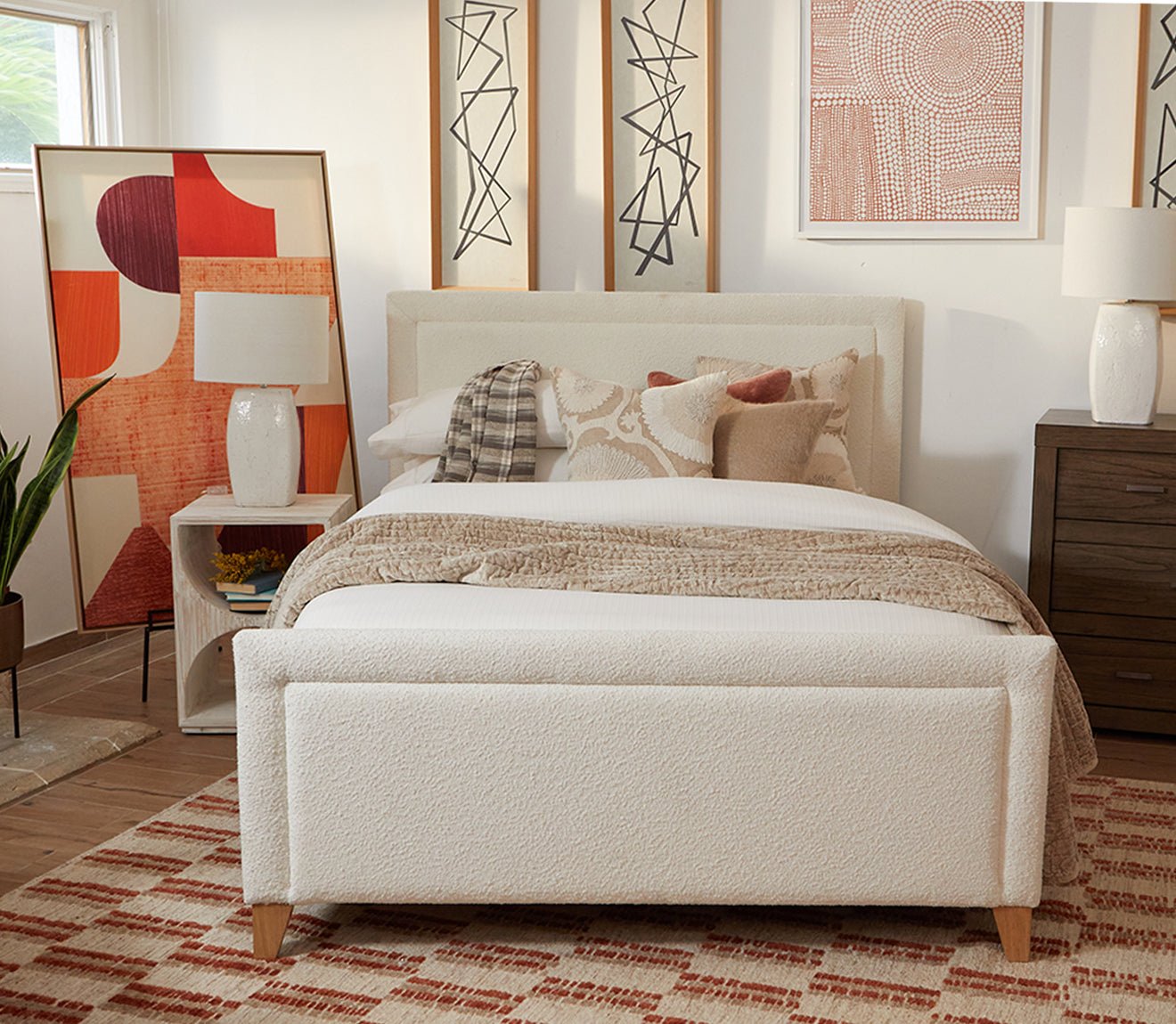 Villa by Classic Home Karlie Gray Ivory Throw Blanket