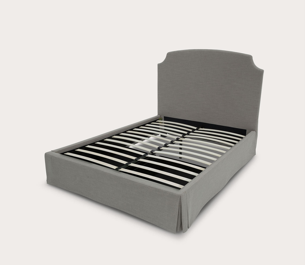 Modus Furniture Laurel Upholstered Skirted Storage Panel Bed