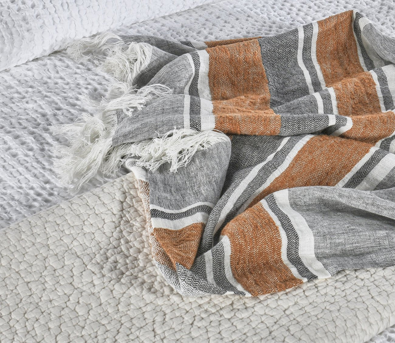 Villa by Classic Home Lima Stripe Throw Blanket