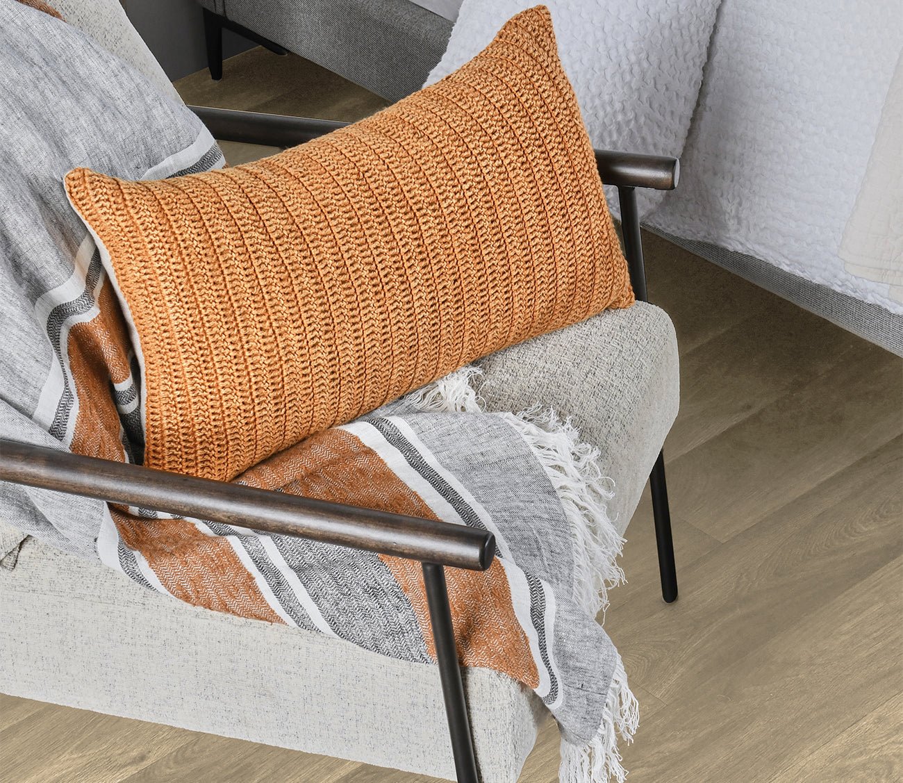 Villa by Classic Home Lima Stripe Throw Blanket