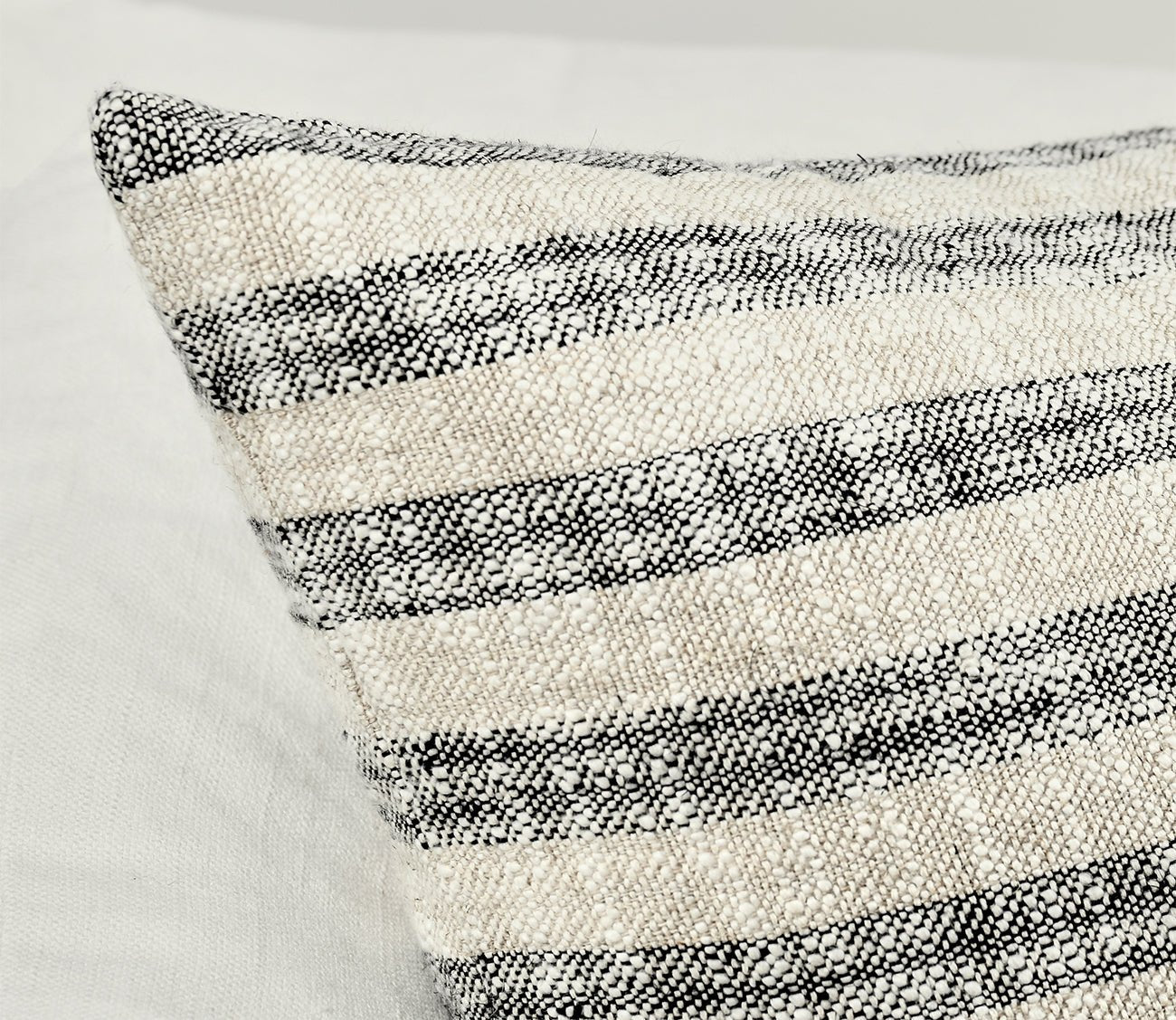 Villa by Classic Home Linna Natural Black Throw Pillow