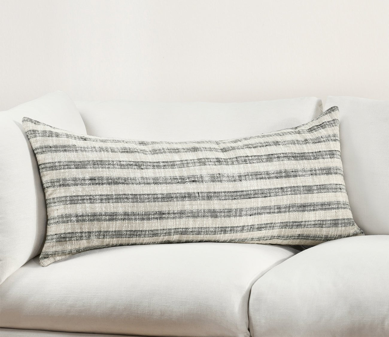 Villa by Classic Home Linna Natural Black Throw Pillow