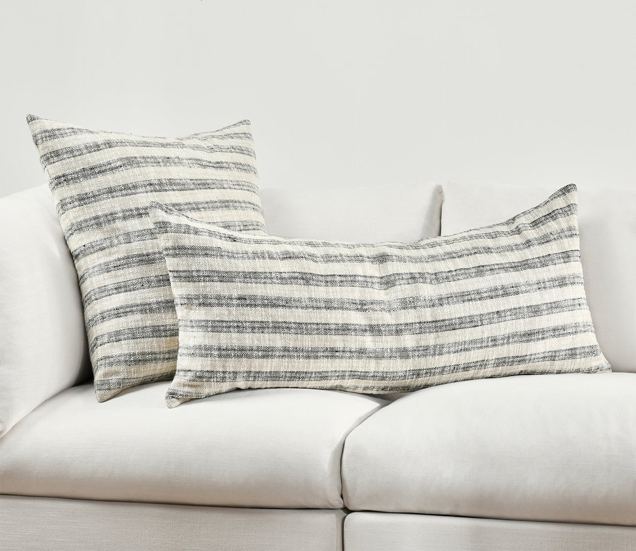 Villa by Classic Home Linna Natural Black Throw Pillow
