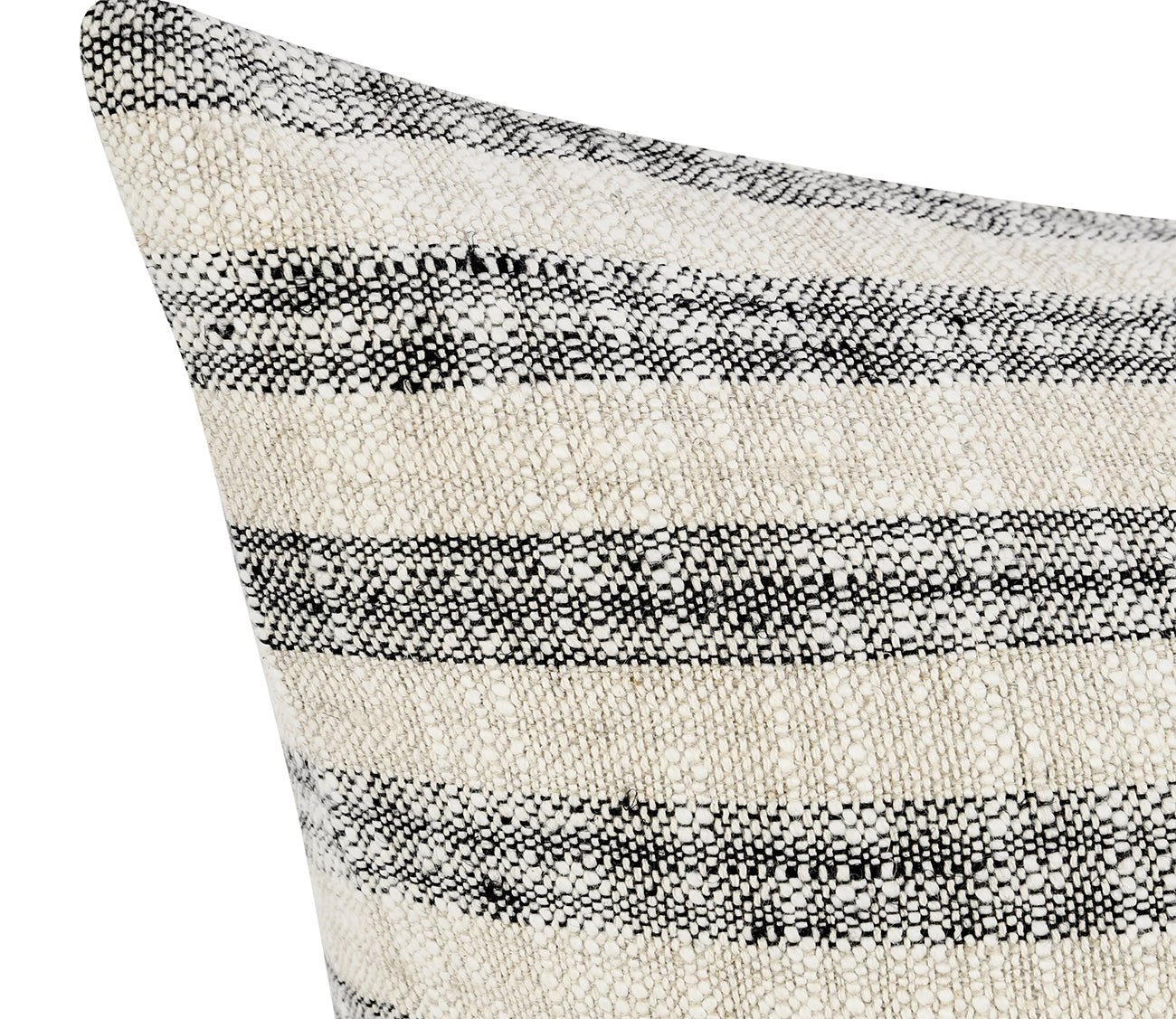 Villa by Classic Home Linna Natural Black Throw Pillow