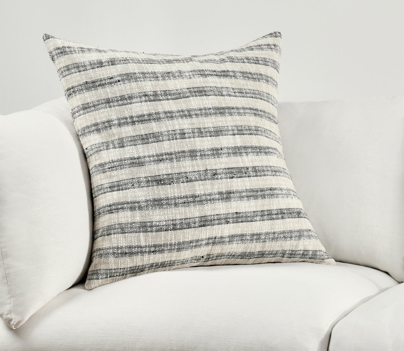 Villa by Classic Home Linna Natural Black Throw Pillow