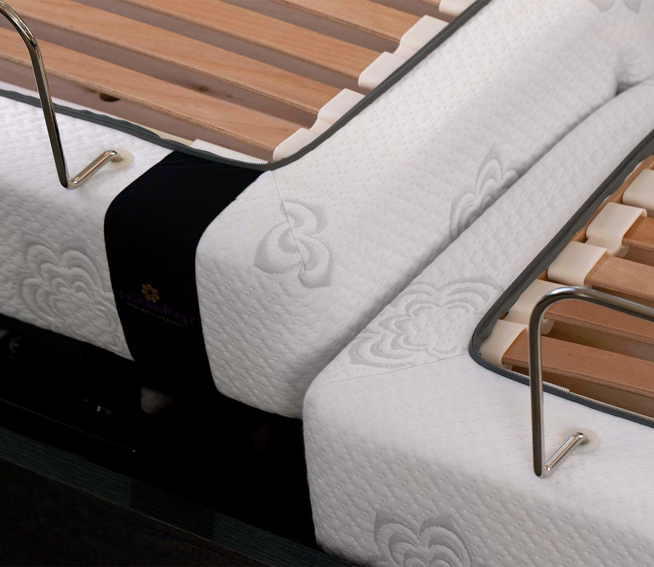 PranaSleep Luxe Adjustable Slat Bed Base