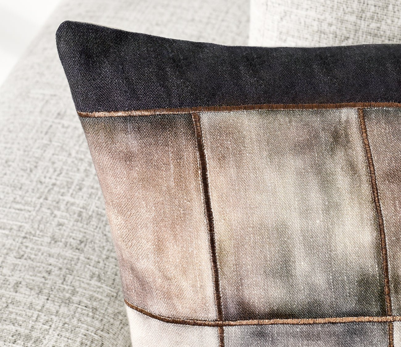 Villa by Classic Home Maude Penny Brown Throw Pillow