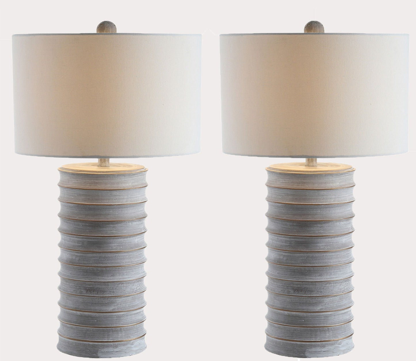 Melina White Table Lamp Set of 2