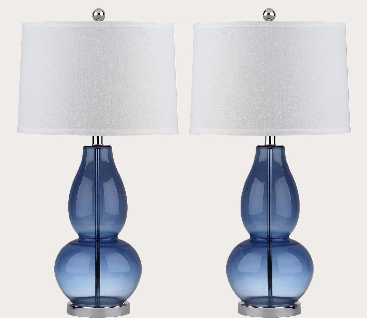 Mercurio Blue Gourd Table Lamp Set of 2