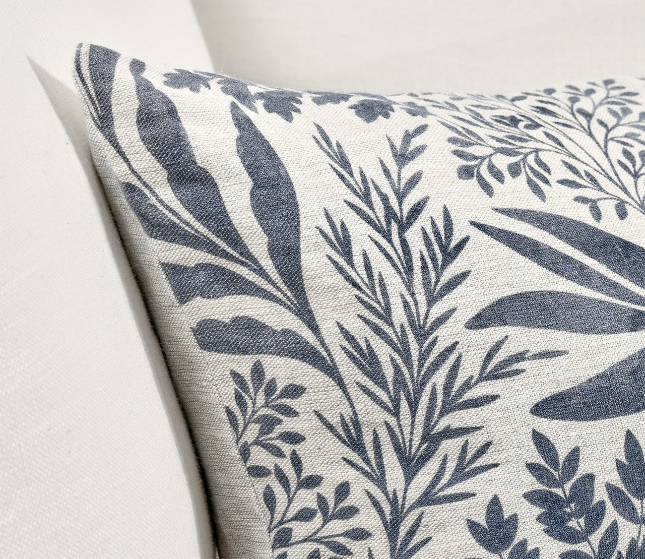 Villa by Classic Home Mulberry Denim Blue Throw Pillow