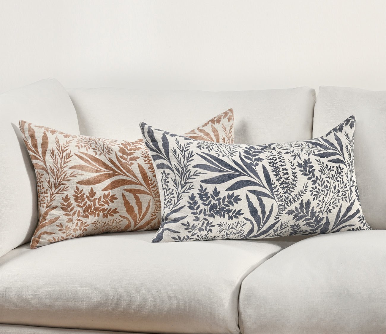 Villa by Classic Home Mulberry Denim Blue Throw Pillow