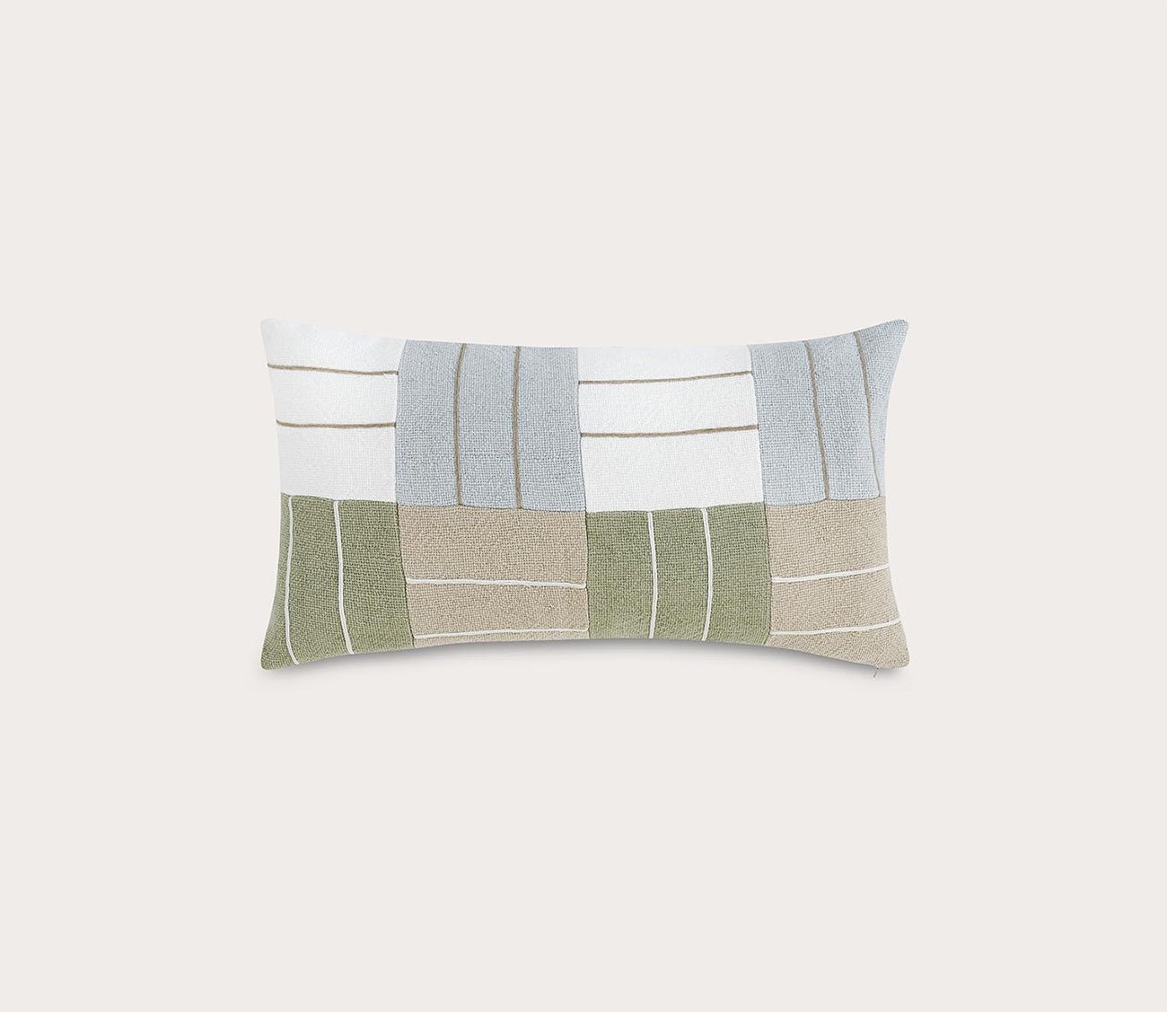 Villa by Classic Home Niya Wheat Green Multi Throw Pillow