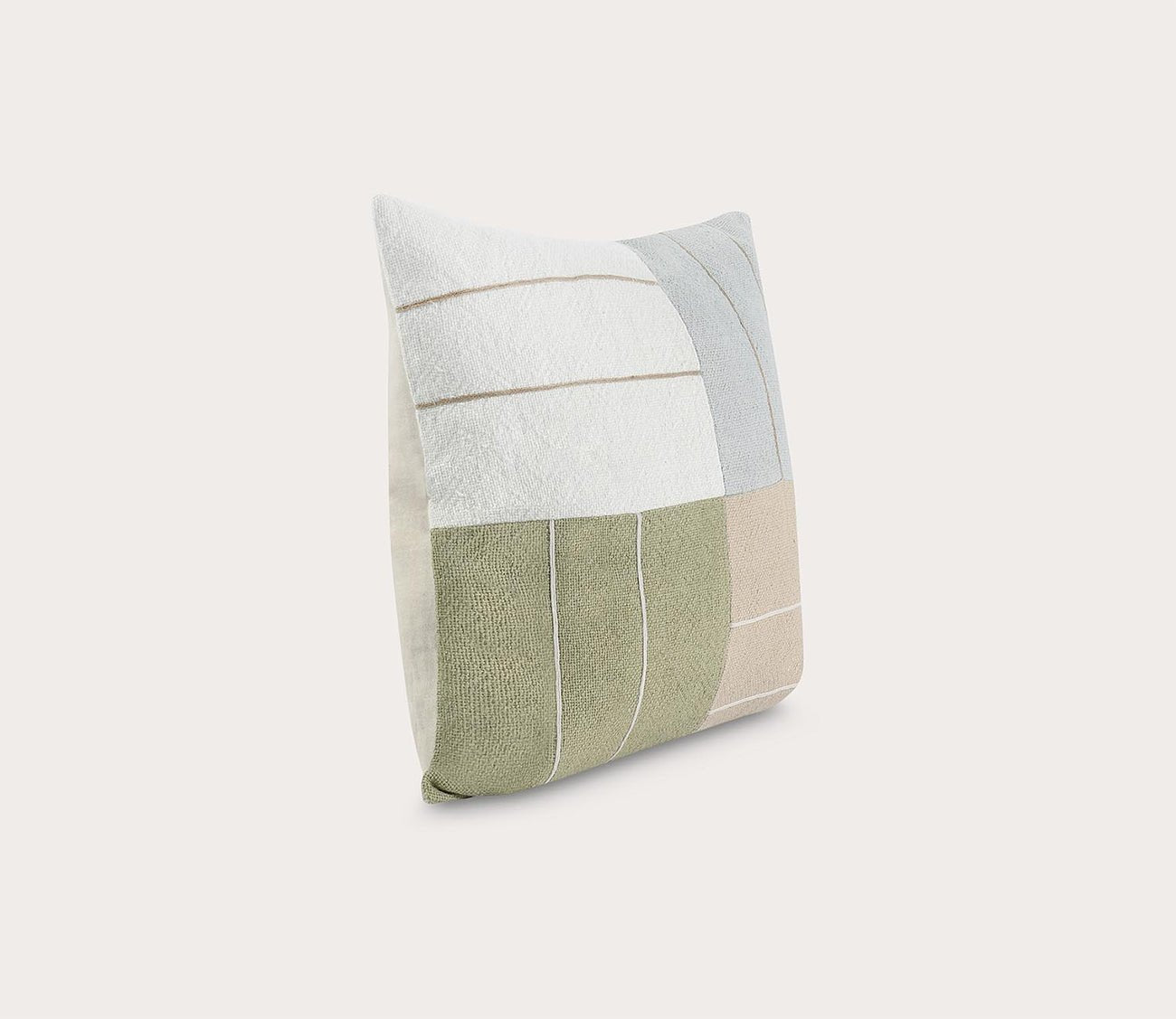 Villa by Classic Home Niya Wheat Green Multi Throw Pillow