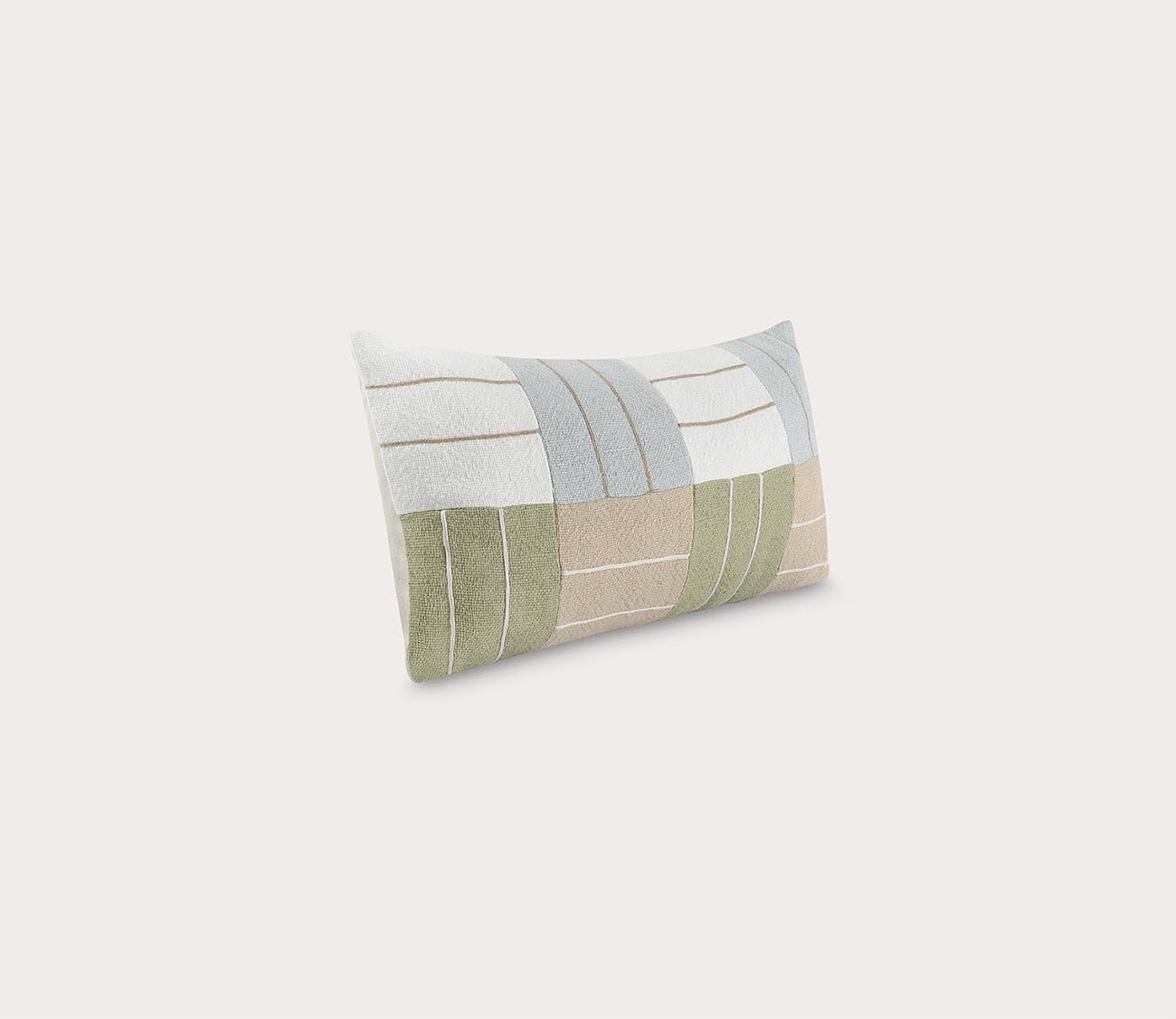Villa by Classic Home Niya Wheat Green Multi Throw Pillow
