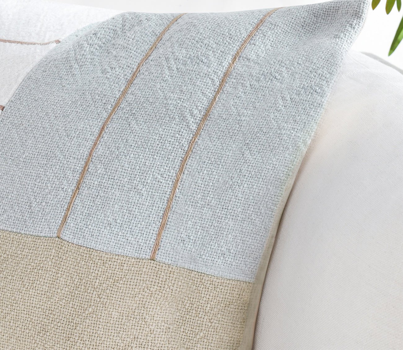 Villa by Classic Home Niya Wheat Green Multi Throw Pillow