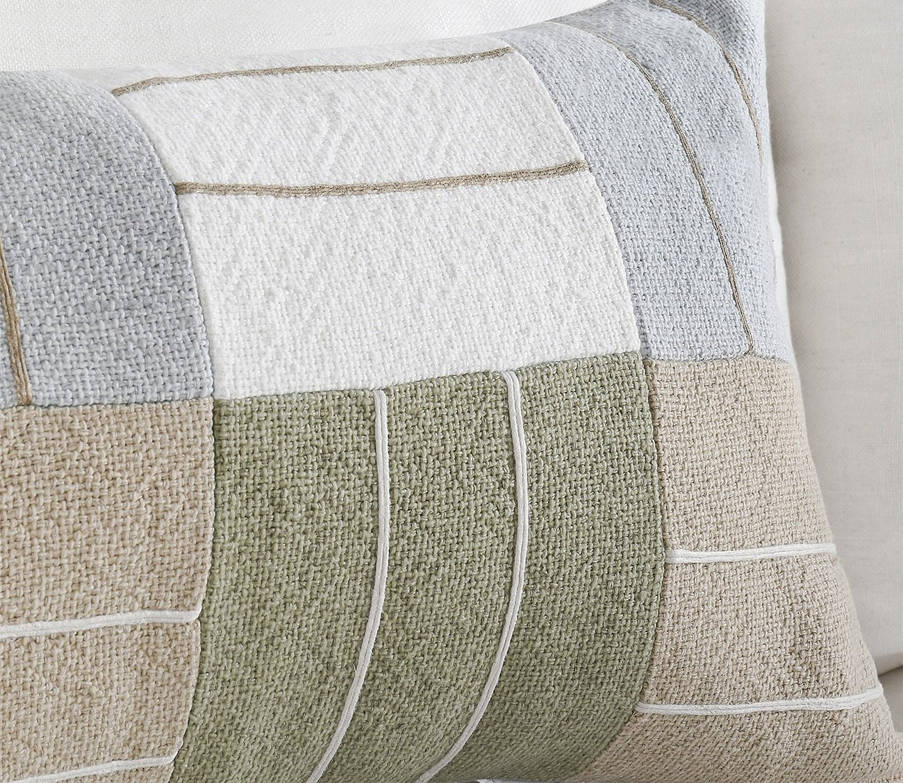 Villa by Classic Home Niya Wheat Green Multi Throw Pillow