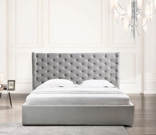 Parker Tufted Velvet Upholstered Storage Bed
