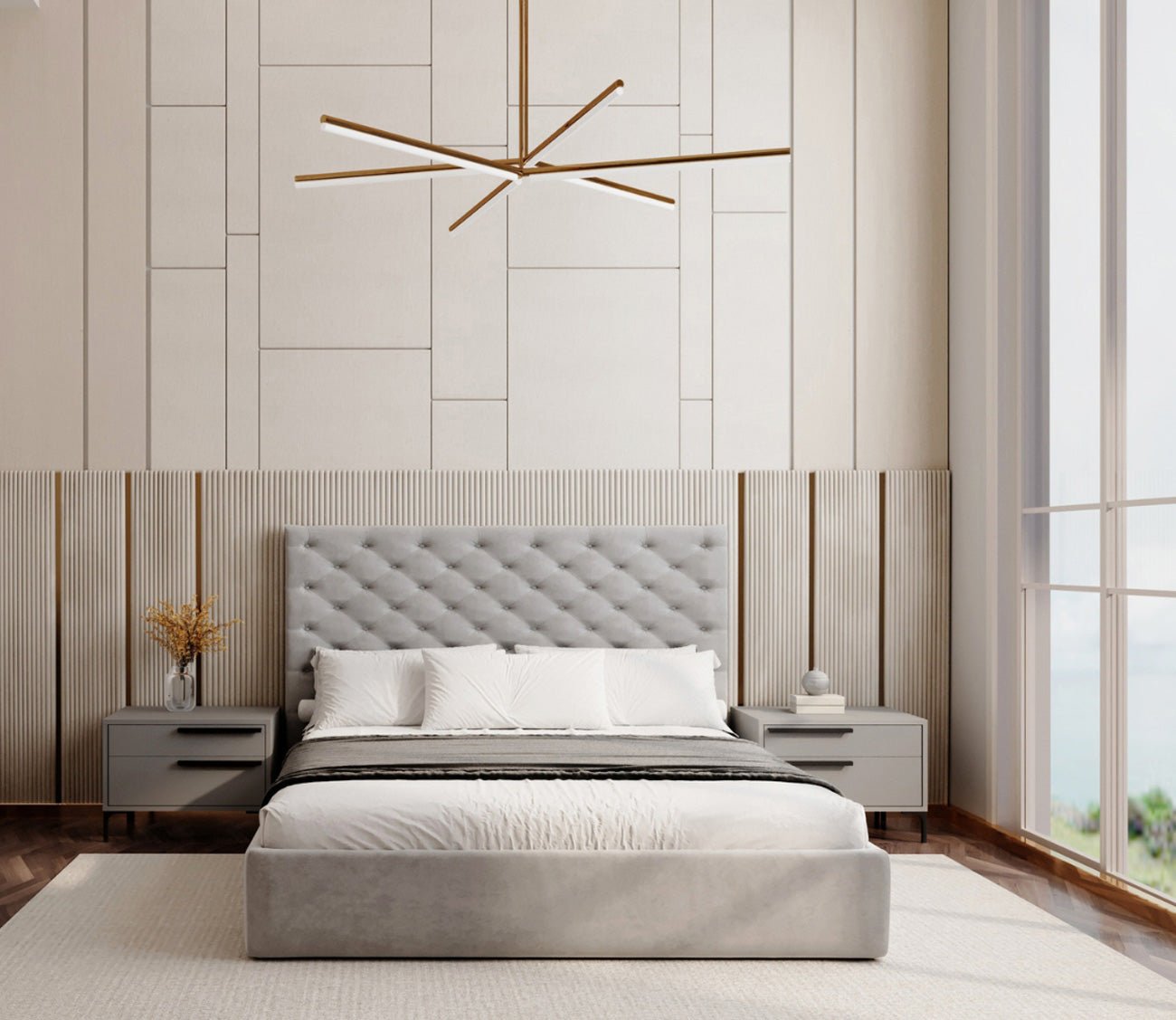 Parker Tufted Velvet Upholstered Storage Bed