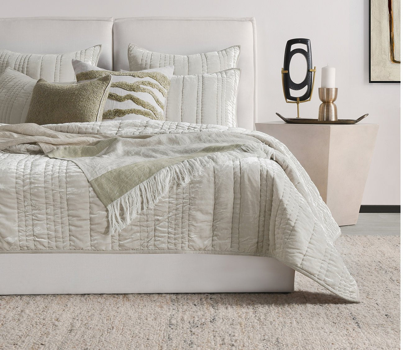 Villa by Classic Home Passage Hand-Tufted Throw Pillow