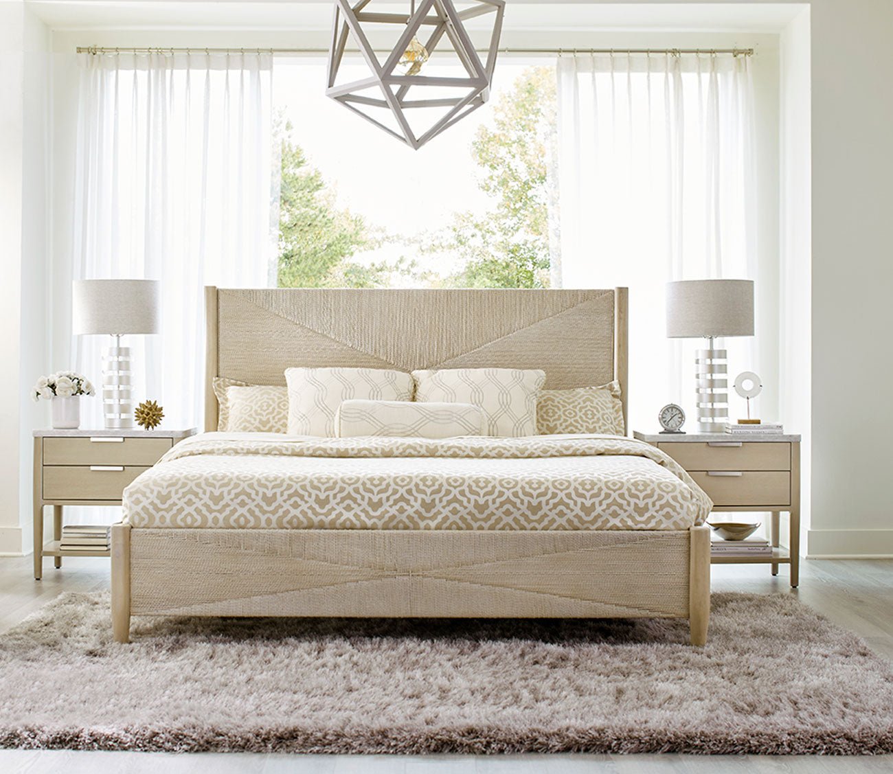 Palmetto Home Payton White Oak Bedroom Set