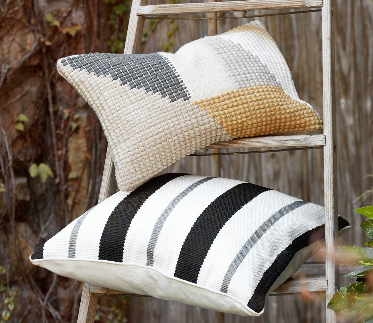 Loloi Pieced Block Throw Pillow Set of 2