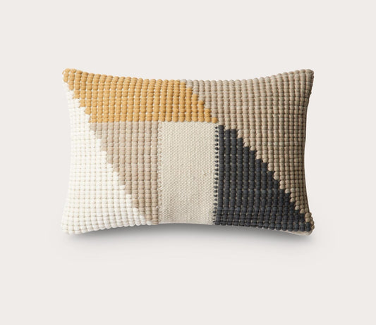 Loloi Pieced Block Throw Pillow Set of 2