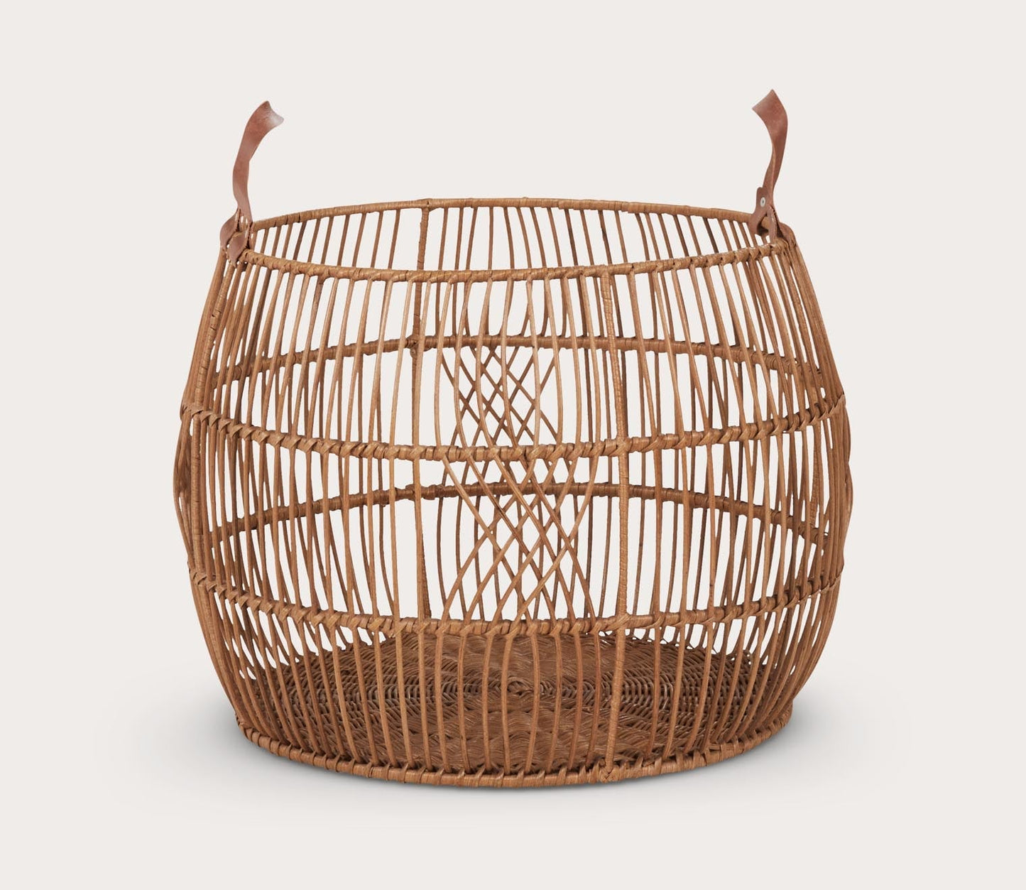 Villa by Classic Home Rattan Iron Basket