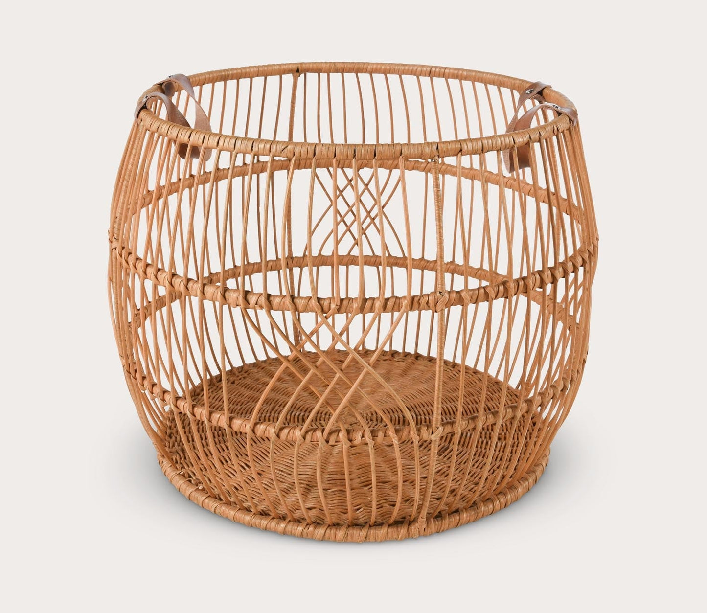 Villa by Classic Home Rattan Iron Basket