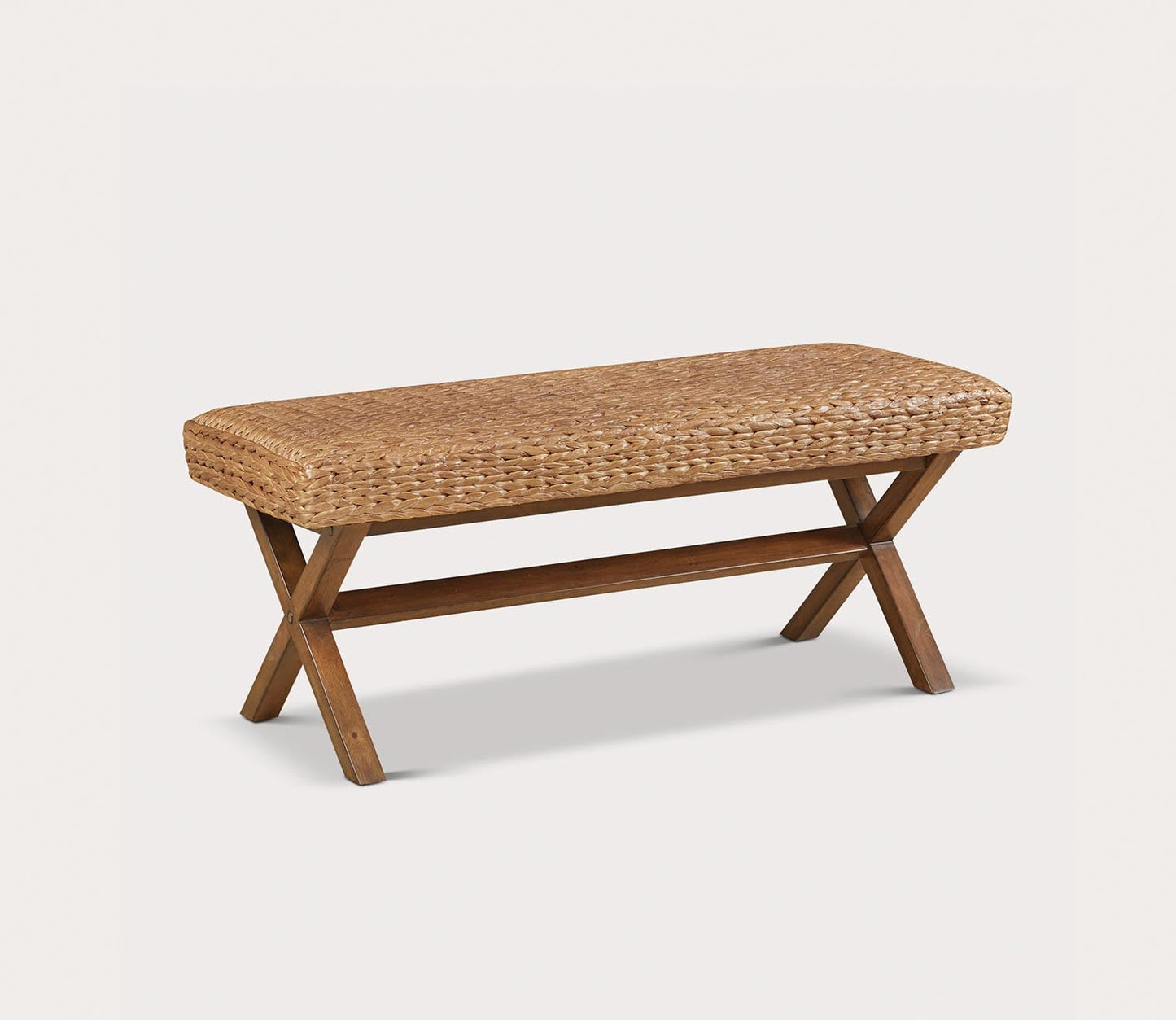 Ink & Ivy Seadrift Natural Woven Seagrass Accent Bench