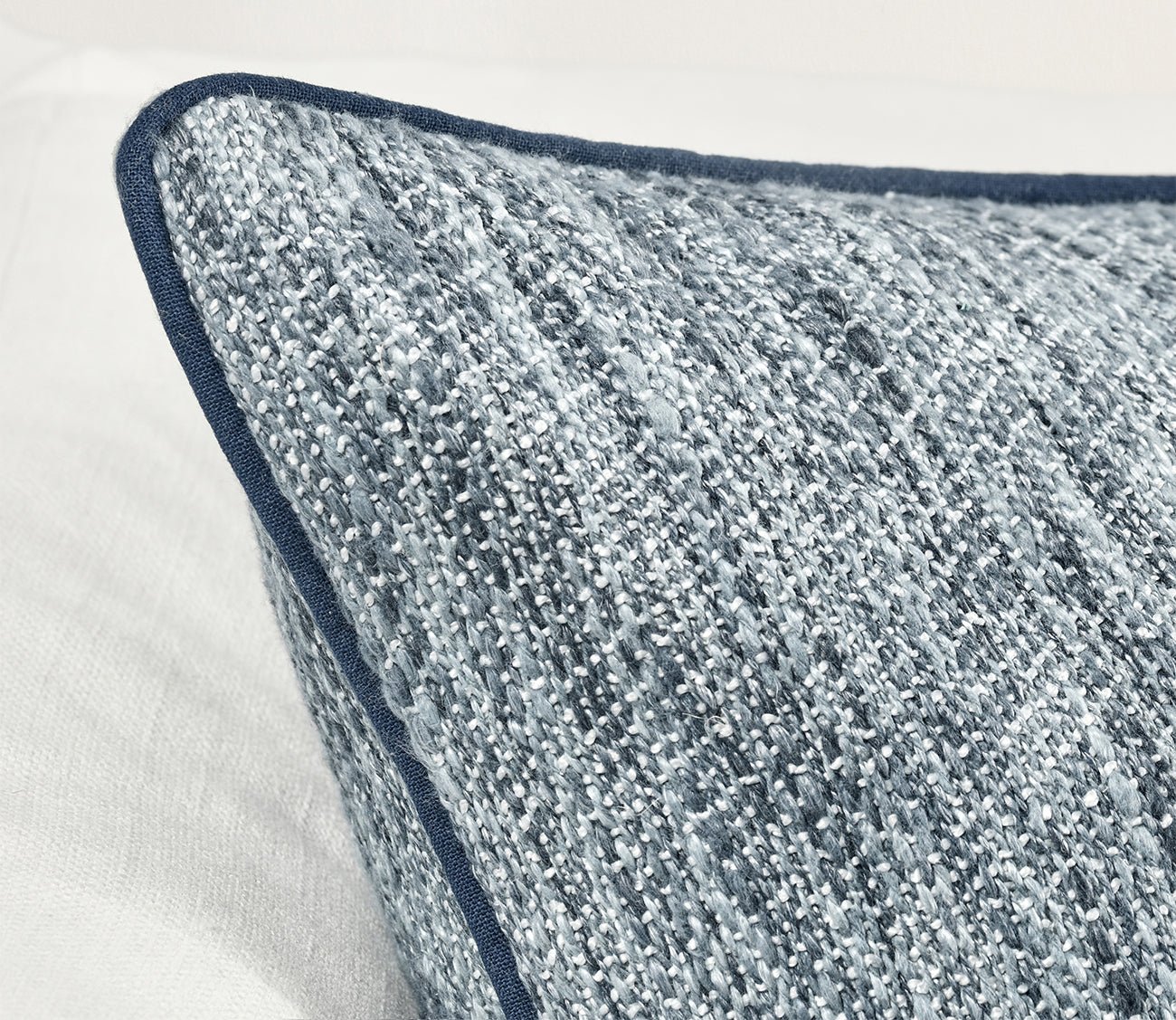 Villa by Classic Home Sharma Denim Blue Throw Pillow
