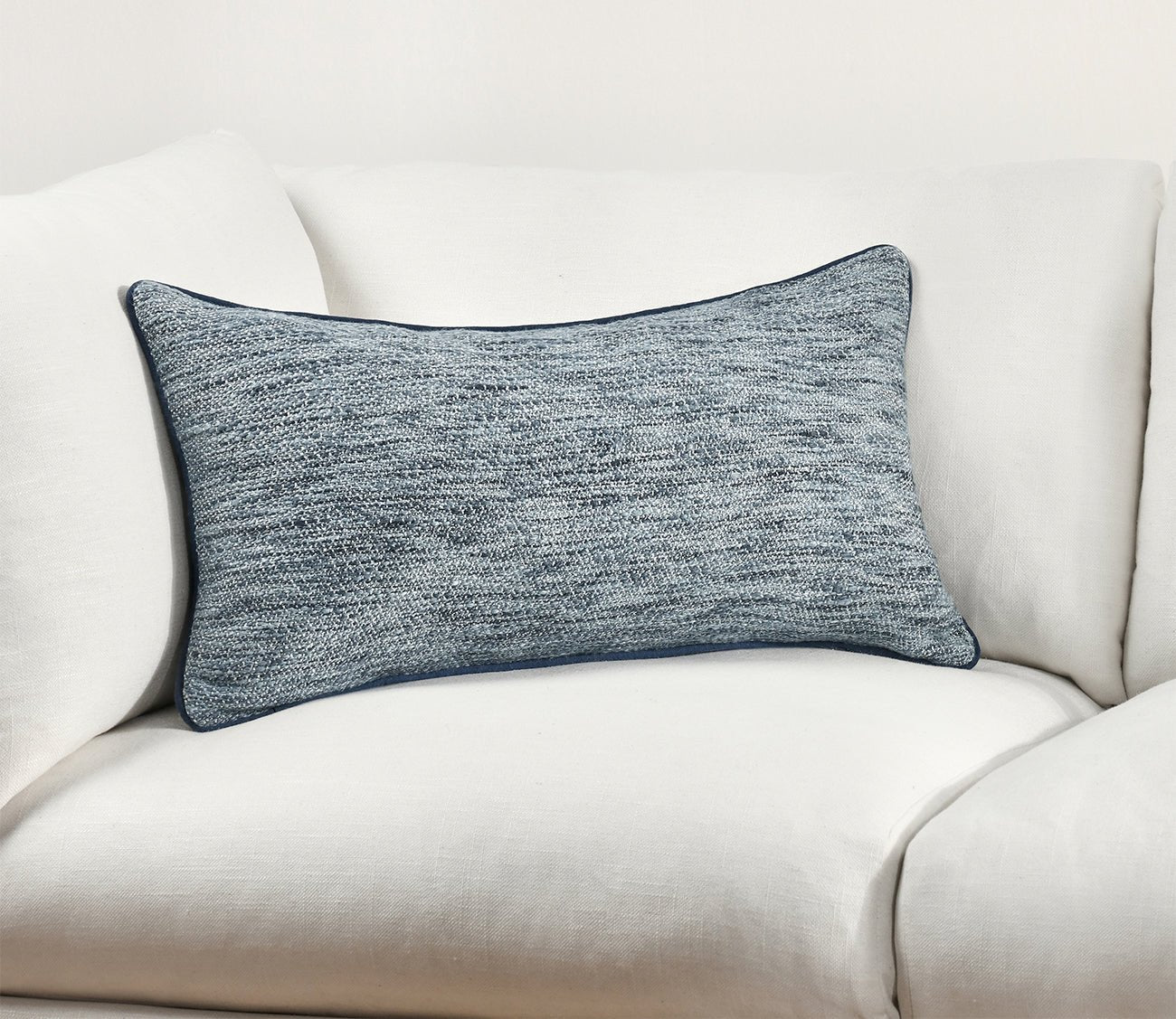 Villa by Classic Home Sharma Denim Blue Throw Pillow