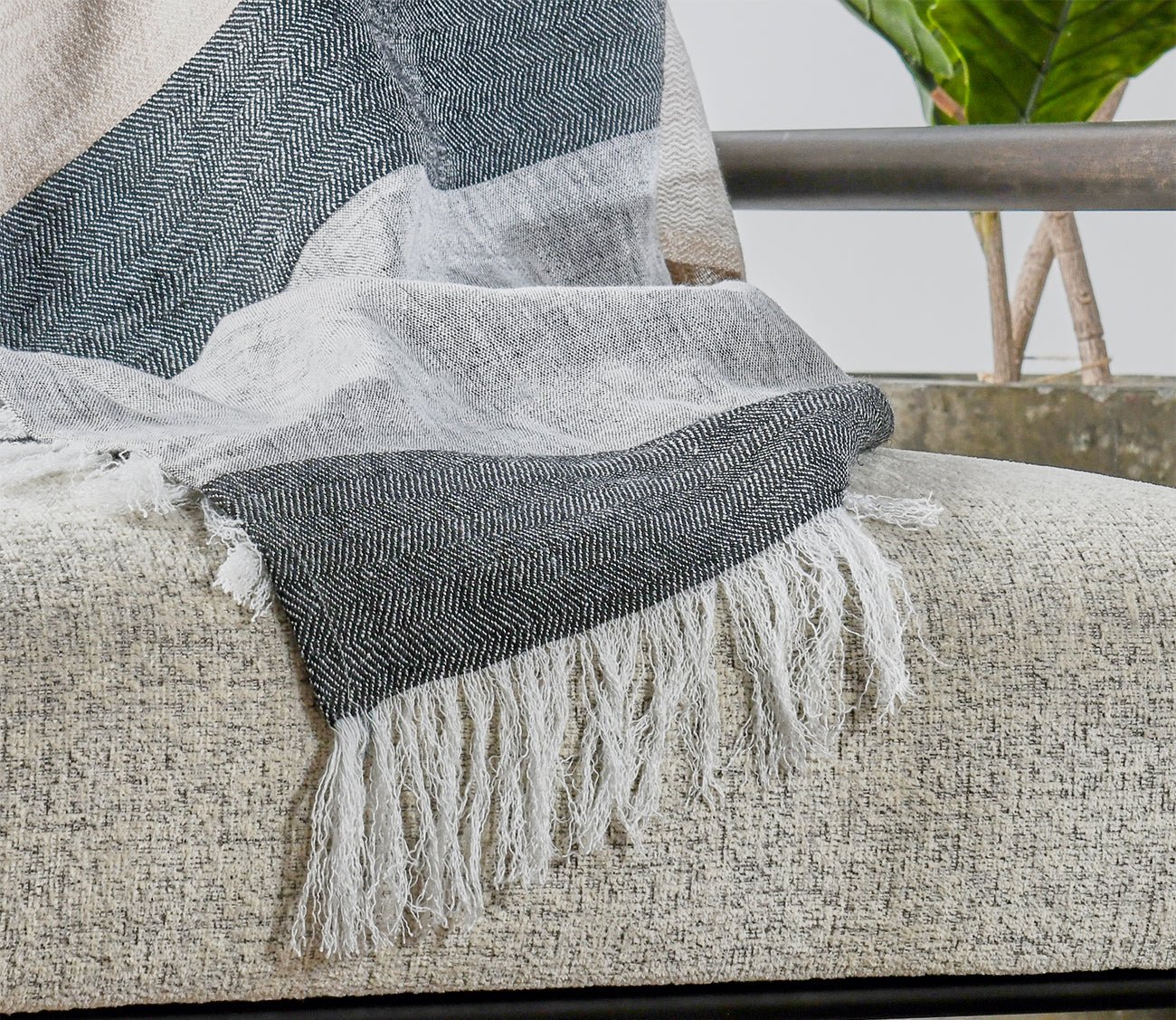 Villa by Classic Home Talara Crafted Throw Blanket