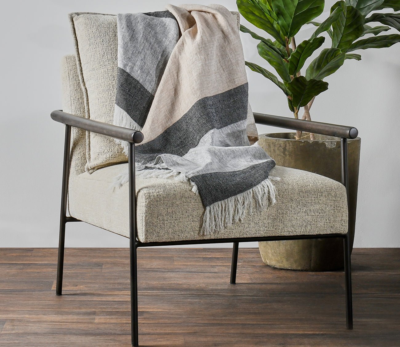 Villa by Classic Home Talara Crafted Throw Blanket