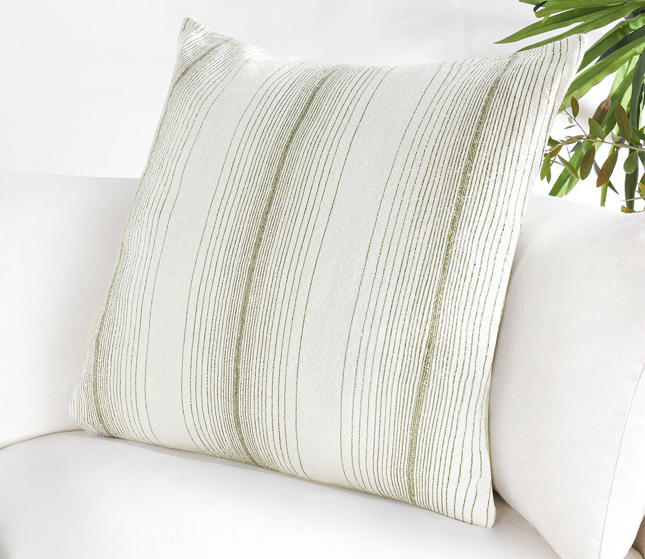 Villa by Classic Home Theta Striped Throw Pillow