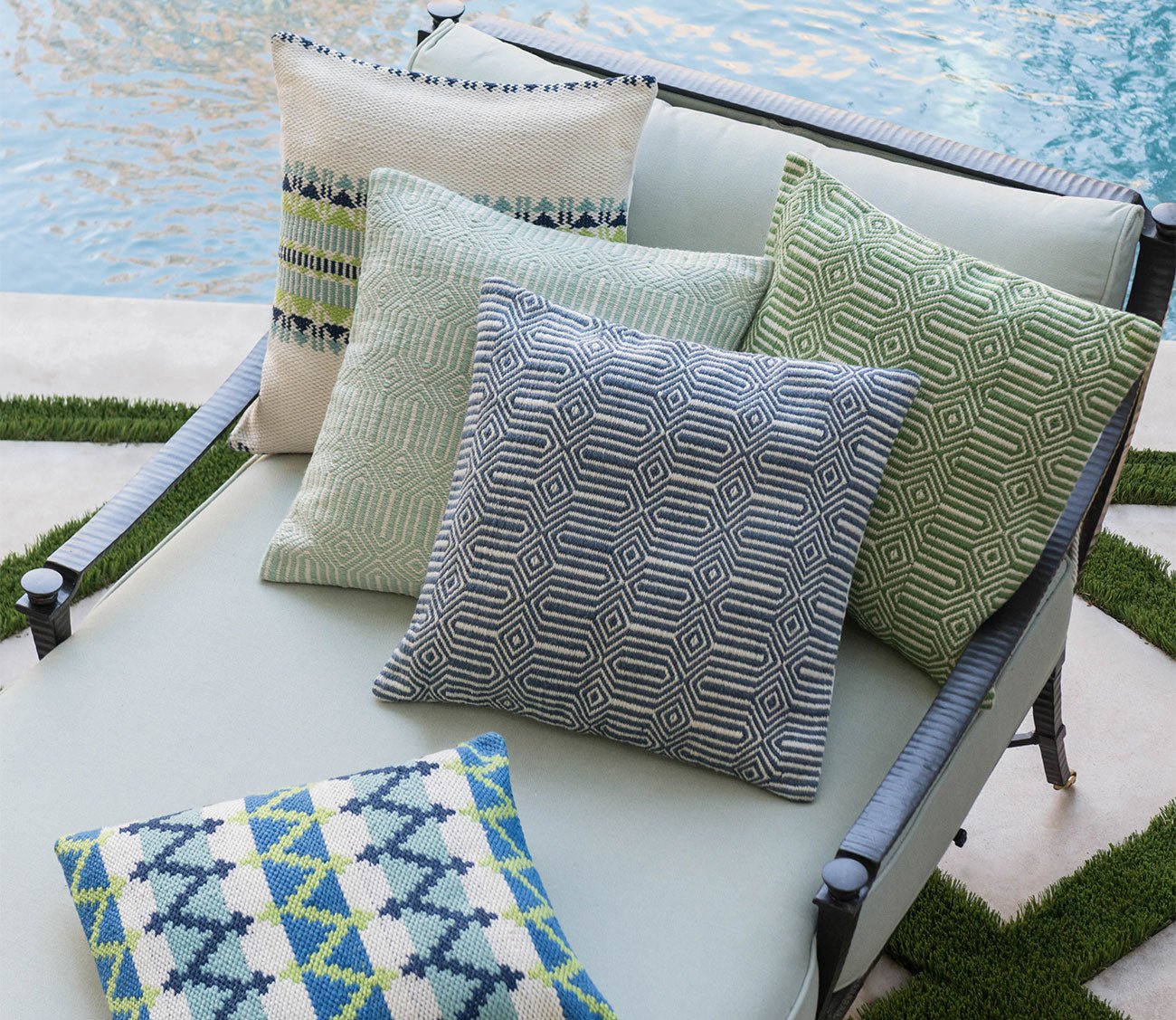Loloi Woven Geo Throw Pillow Set of 2