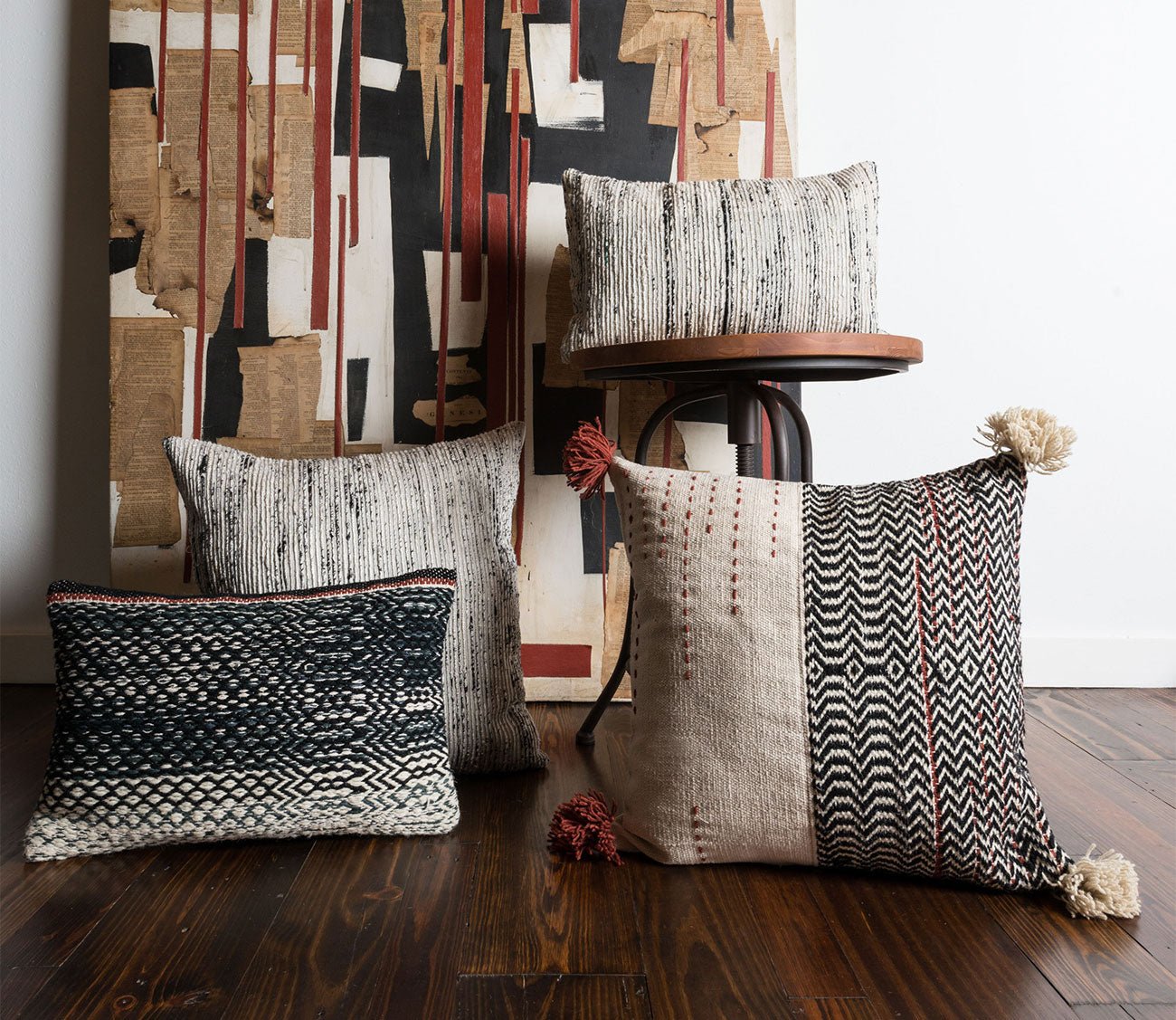 Loloi Woven Wool Throw Pillow Set of 2