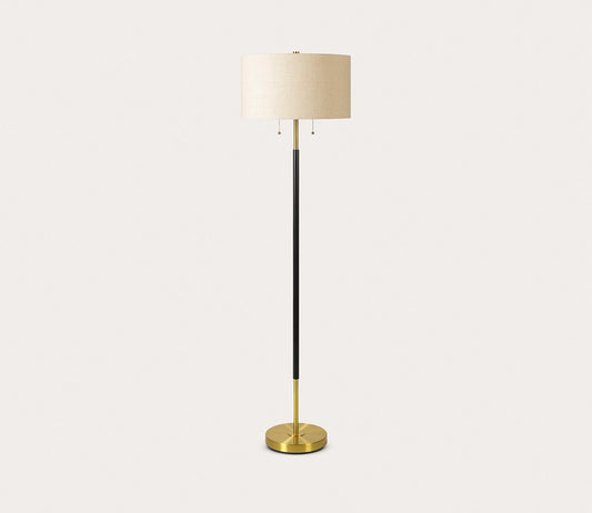 Surya Aberdeen Black and Gold Floor Lamp