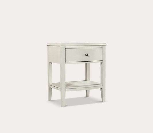 Aspen Home Charlotte White 1-Drawer Nightstand