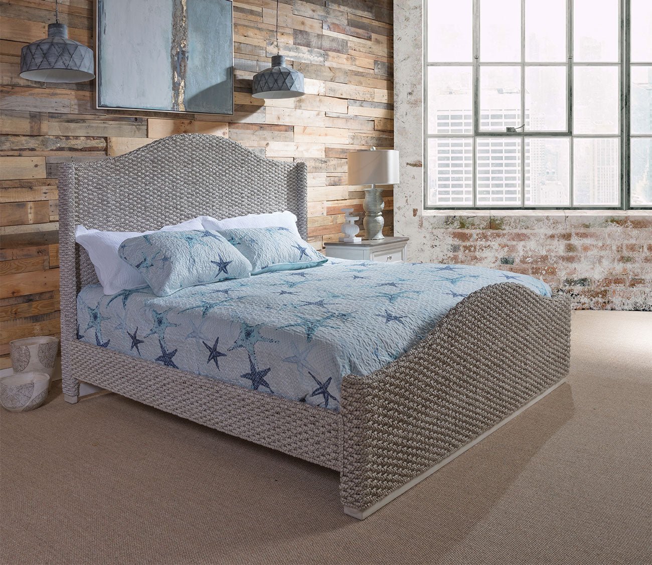 Palmetto Home Braided Sheltered Woven Bed