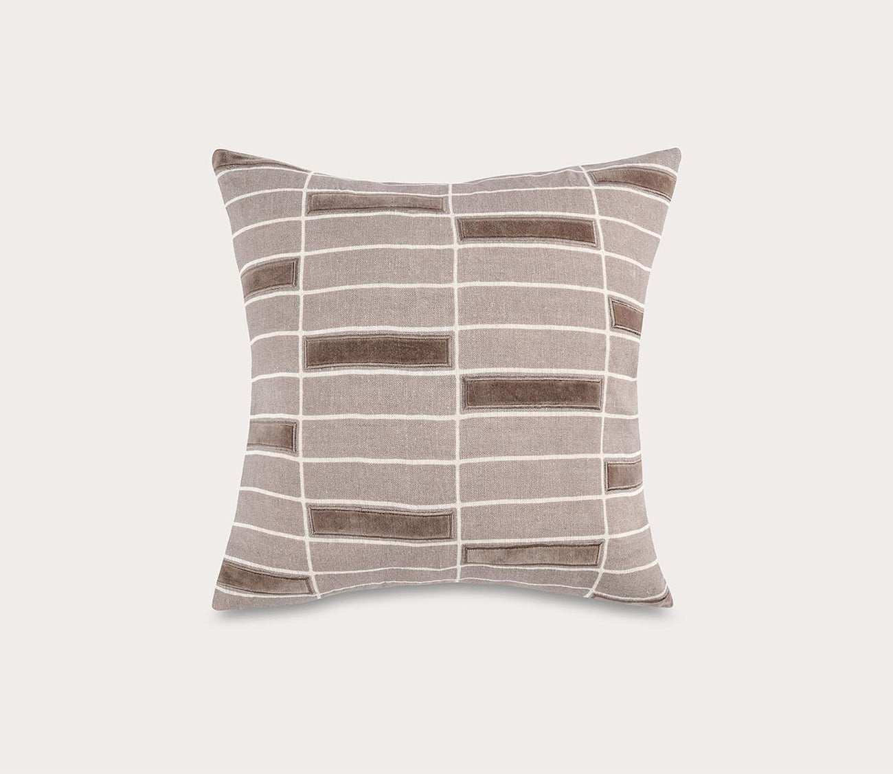 Villa by Classic Home Breccia Taupe Throw Pillow
